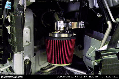 トヨタ ハイエース・レジアスエース（200系・2.5Lディーゼル車・2004年8月(平成16年8月)〜）用パワーフィルター・ファンネルKit