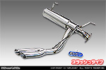 トヨタ ハイエース・レジアスエース（200系｜ロング標準ボディ｜2.7Lガソリン車・2.0Lガソリン車｜2WD・4WD｜2004年8月(平成16年8月)〜）用 サイドマフラー スラッシュタイプ
