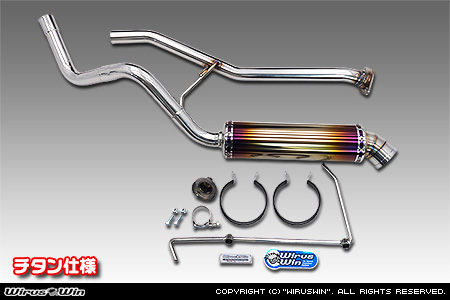 WirusWin/【JC74】ジムニーノマド用社外リアバンパー専用 アドベンチャーマフラー チタン仕様