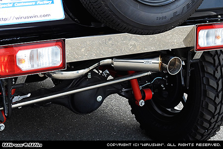 【JC74】ジムニーノマド用パイプバンパー装着車・バンパーレス車専用 ハイパークイックマフラー