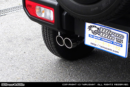 【JC74】ジムニーノマド用左出しツインマフラー