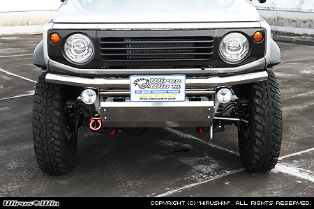 【JC74】ジムニーノマド用パイプバンパー ストレートタイプ【フォグランプ対応】