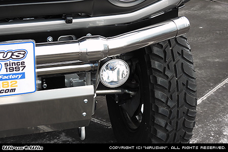 【JC74】ジムニーノマド用パイプバンパー ストレートタイプ【フォグランプ対応】