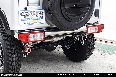 【JC74】ジムニーノマド用パイプリアバンパー【ナンバー位置移設タイプ】