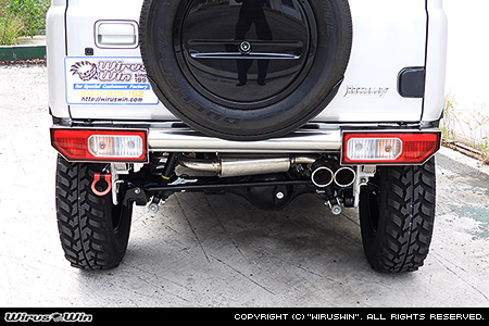 【JC74】ジムニーノマド用パイプリアバンパー【ナンバー位置移設タイプ】