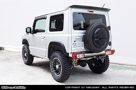 【JC74】ジムニーノマド用パイプリアバンパー【ナンバー位置移設タイプ】