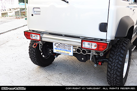 【JC74】ジムニーノマド用ステンレス リアバンパー【ナンバー・スペアタイヤ位置純正仕様対応】