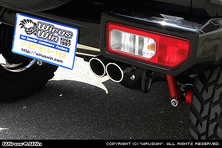 【JC74】ジムニーノマド用 社外リアバンパー専用 ツインマフラー