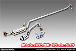 ダイハツ ムーヴ（5BA-LA860S｜NA（ノンターボ）車｜4WD）用 D−プライムマフラー ポリッシュステン仕様 スラッシュタイプ