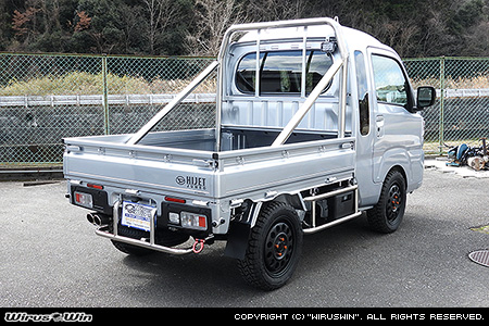 スバル サンバー トラック（3BD-S500J・3BD-S510J｜2WD・4WD｜3BD-500系 後期モデル）用リアガードバー
