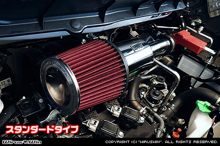 スズキ スペーシア・スペーシア カスタム・スペーシア ギア（5AA-MK94S｜ハイブリッドNA（ノンターボ）車｜2WD・4WD）用大型チャンバー型パワーエアクリーナーKit