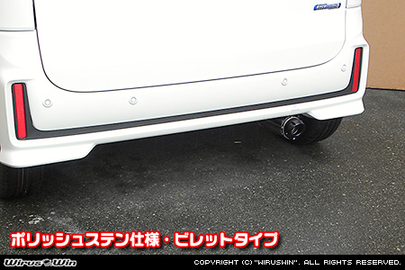 スズキ スペーシア・スペーシア カスタム・スペーシア ギア（4AA-MK53S・5AA-MK53S・DAA-MK53S｜ハイブリッドターボ車・ハイブリッドNA（ノンターボ）車｜4WD）用D−プライムマフラー ポリッシュステン仕様 ビレットタイプ