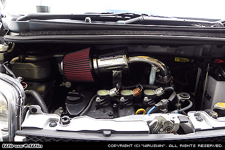 スバル ステラ カスタム（DBA-LA150F・DBA-LA160F｜NA（ノンターボ）車｜2WD・4WD）用大型チャンバー型パワーエアクリーナーKit