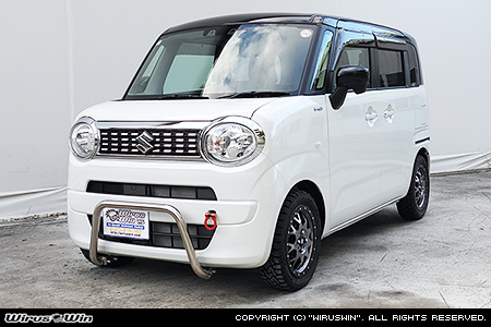 スズキ スペーシア・スペーシア ギア（5BA-MX81S・5AA-MX91S｜ハイブリッドNA（ノンターボ）車・NA（ノンターボ）車｜2WD・4WD）用パイプバンパー