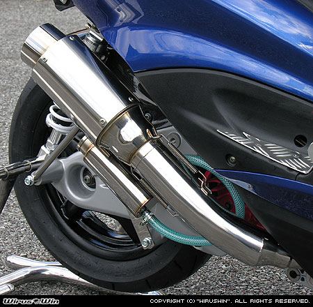 ガレージ バル製 1.2.3型シグナスX レース用マフラー タイプ3 - オートバイ